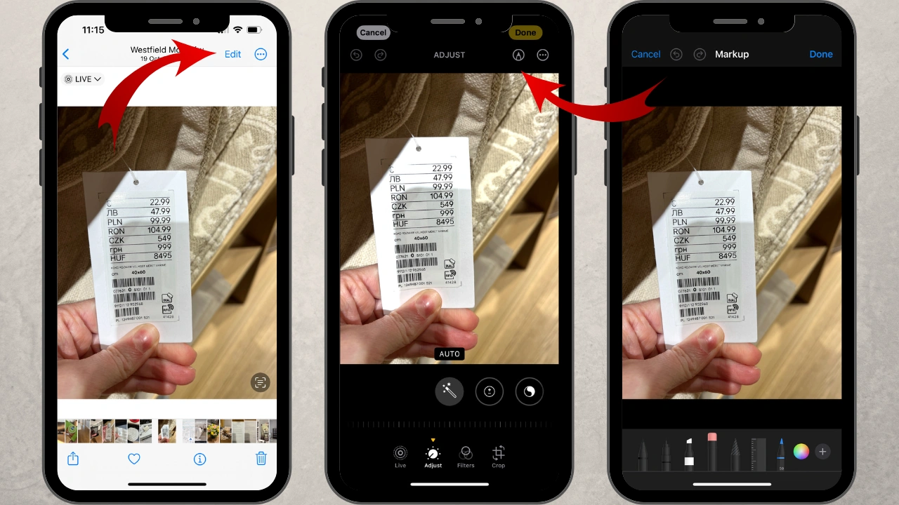 how to blur out part of a picture on iphone