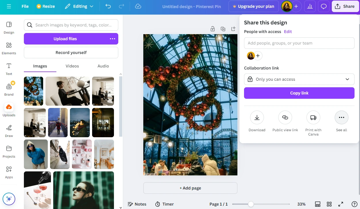 How to Crop an Image For Social Media in Canva