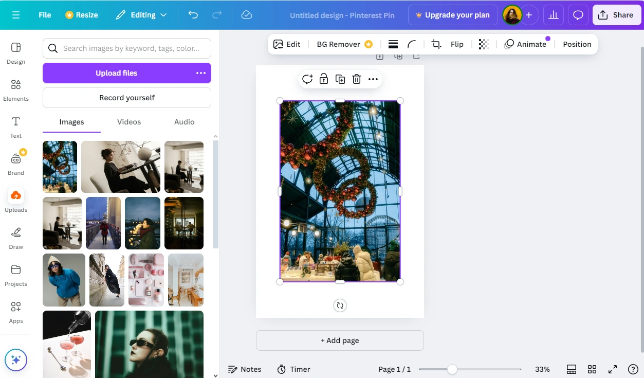 How to Crop an Image For Social Media in Canva