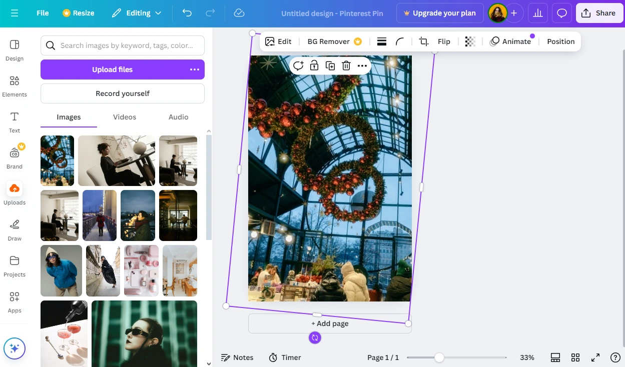 How to Crop an Image For Social Media in Canva