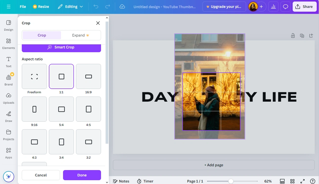 How to Crop an Image in Canva And Use It in a Design 