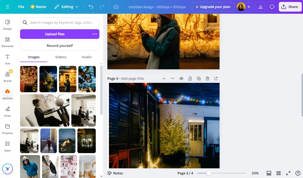 How to Crop Multiple Images in Canva