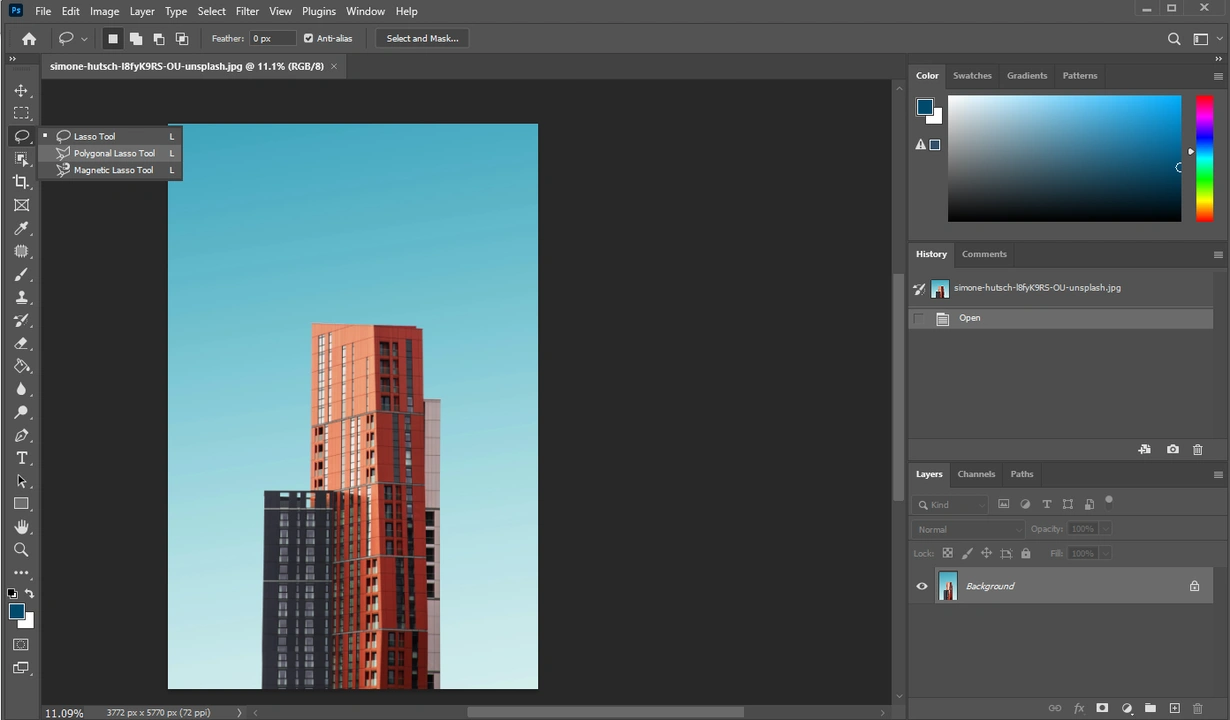 How to Cut Out an Image in Photoshop Using Lasso Tool