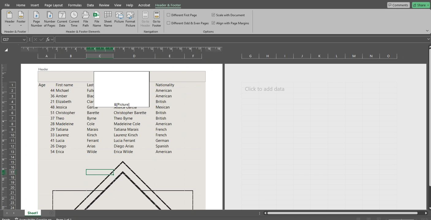 how to add watermark in excel