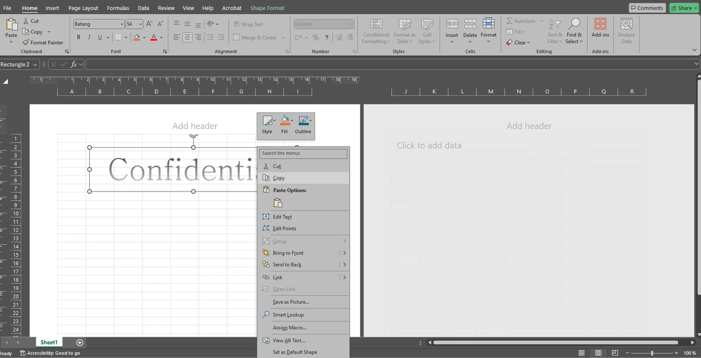 How to Create a Repeated Watermark in Excel