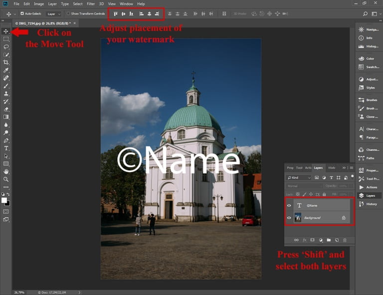 how to batch watermark photos in photoshop cs6